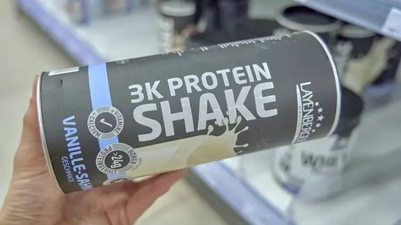 Protein-Shake im Supermarkt