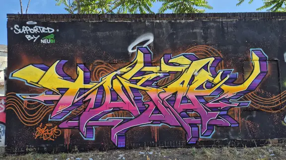 Legale Wand, Graffiti, Kunst, Bitterfeld-Wolfen
