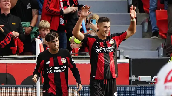 Patrik Schick jubelt nach seinem Treffer.