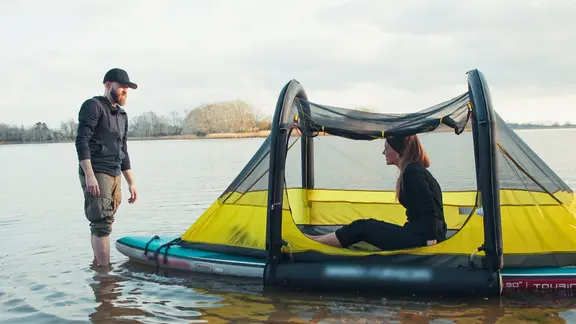 SUP: bernachten im Zelt auf dem Board | mdr.de