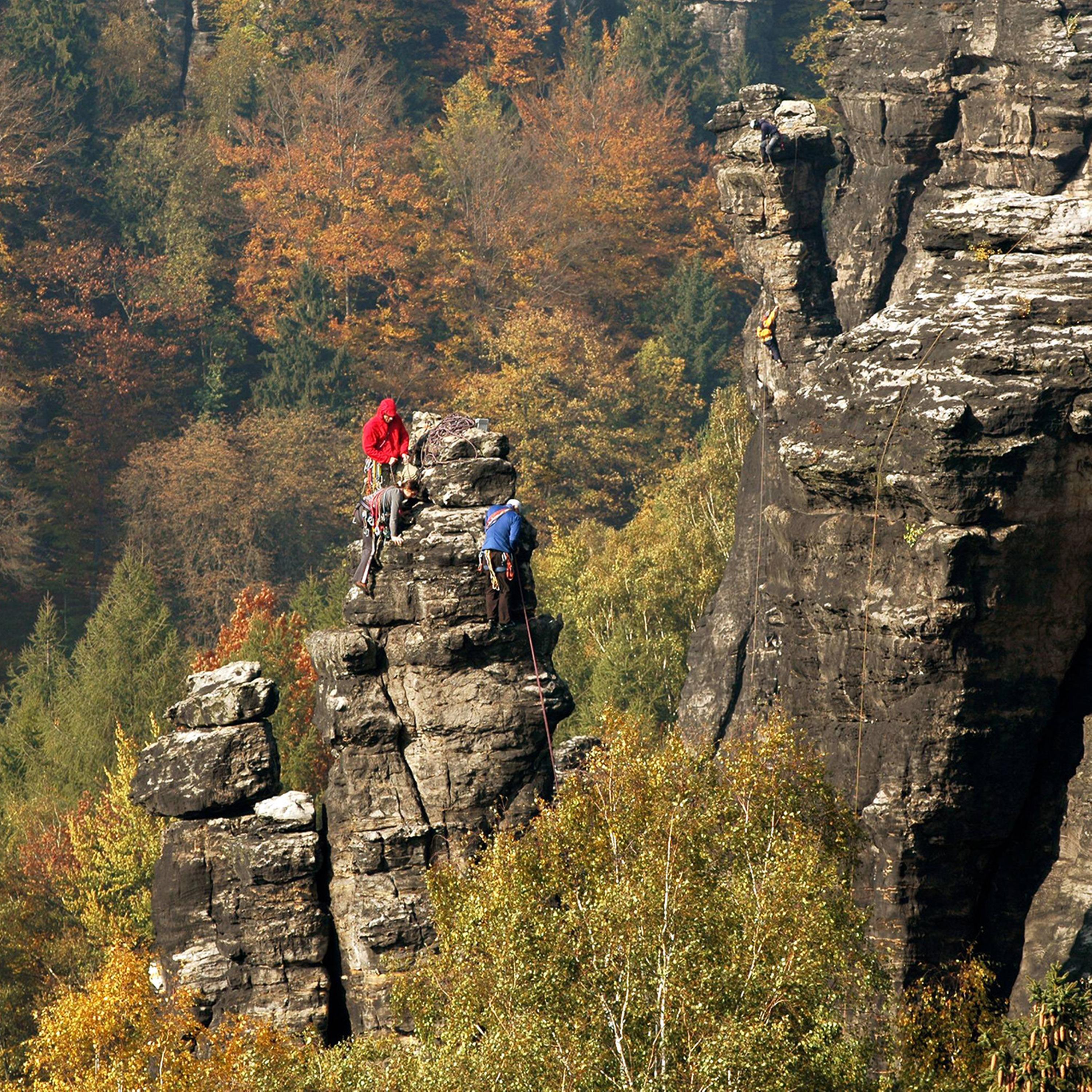 Schlingen statt Haken. Sachsen als Wiege des Freikletterns