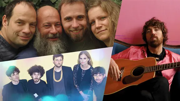 Collage aus Bildern von den Studiosession-Acts.
