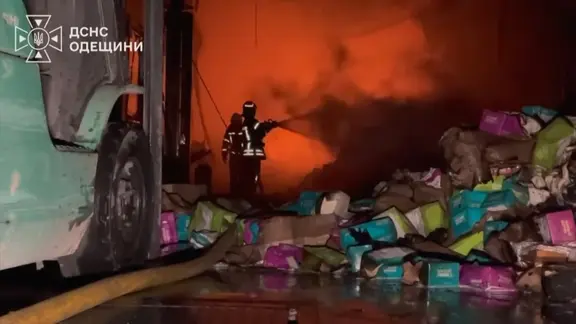 Ein Feuerwehrmann löscht einen Brand.