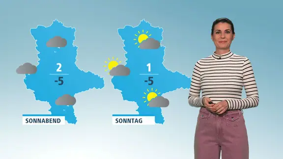 Stephanie Meißner moderiert das Wetter.