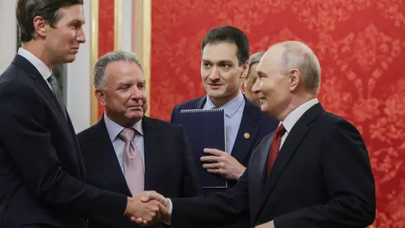 Putin begrüßt Kushner und Witkoff